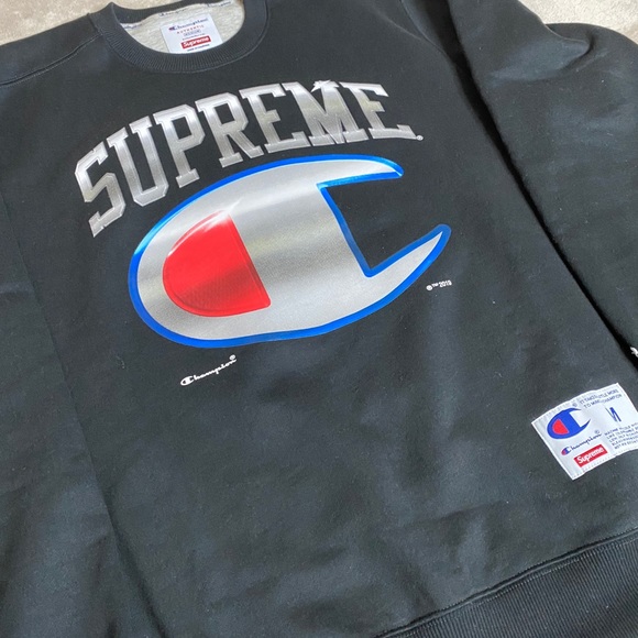 Supreme Other - SUPREME/ Champion Chrome Crewneck!! New!!!